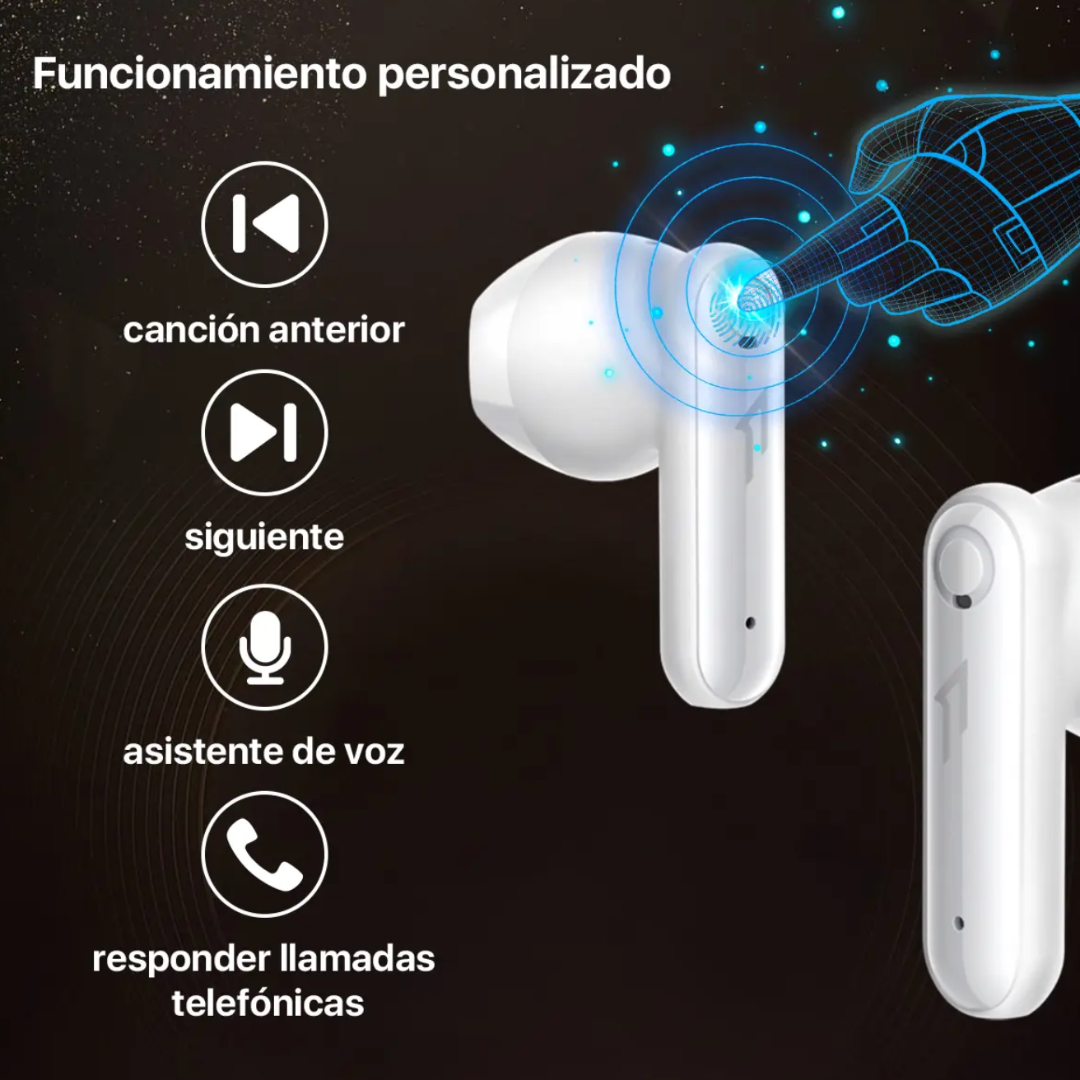 1MORE Neo — Audífonos TWS In-Ear | Driver 13mm | 4 Micrófonos ENC | Modo Gaming Baja Latencia | 45 Hrs Batería | IPX5