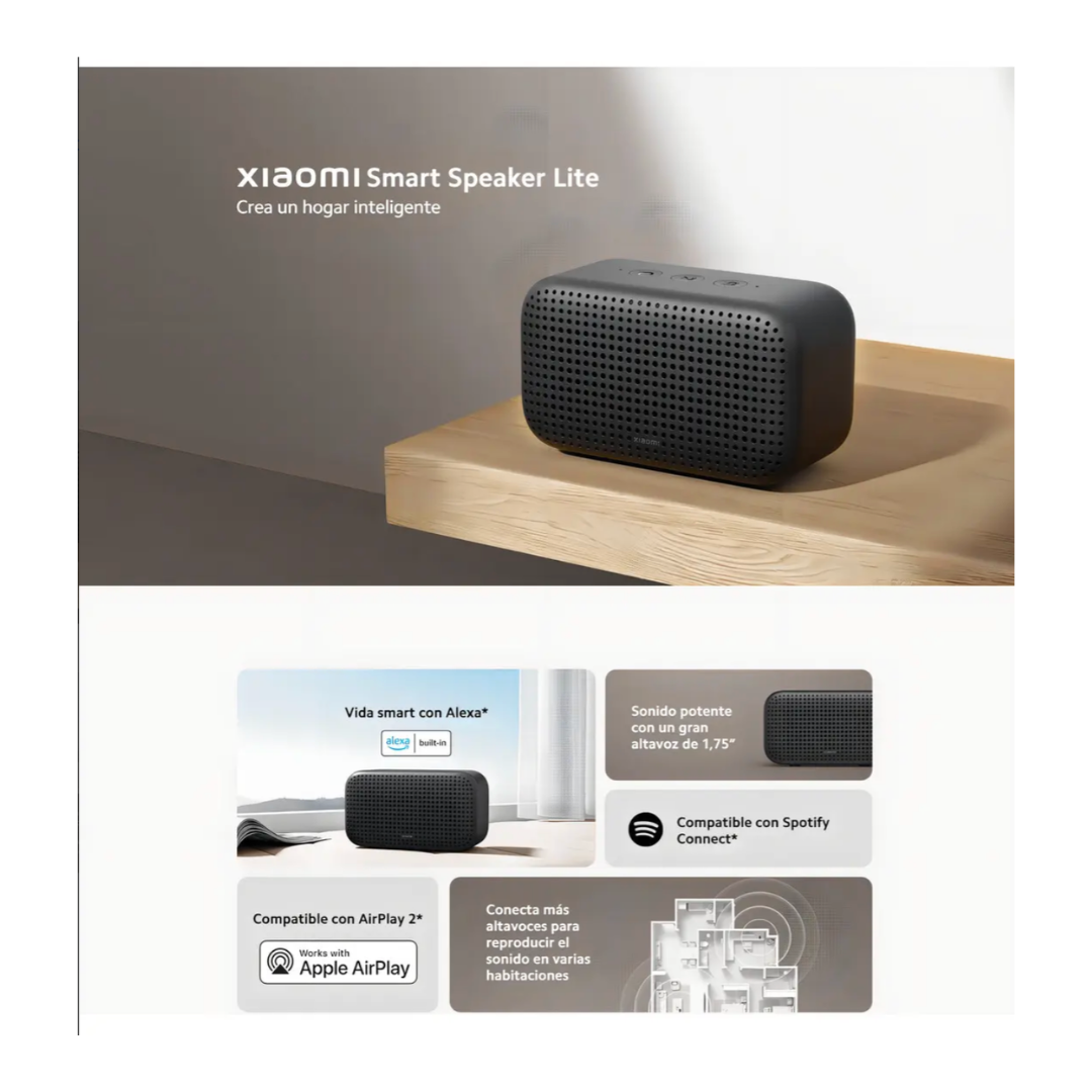 Xiaomi Smart Speaker Lite Bocina Inteligente con Alexa y Bluetooth 5.1